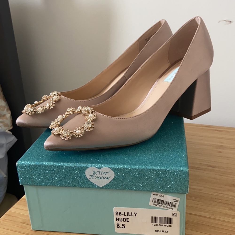 Betsy Johnson Nude Heels